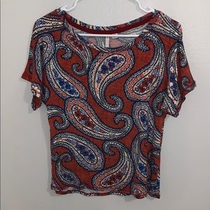 Cato multi-colored t-shirt knit top